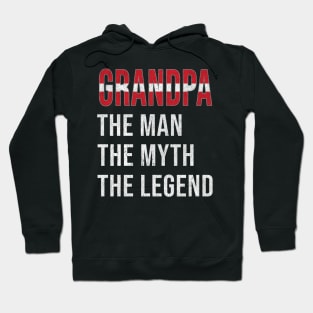 Grand Father Latvian Grandpa The Man The Myth The Legend - Gift for Latvian Dad With Roots From  Latvia Hoodie